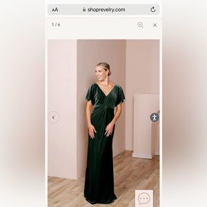 Revelry the Gwen dress in velvet